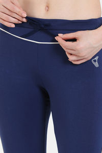 Zelocity All Day Yoga Leggings - Navy Peony — thumbnail 7